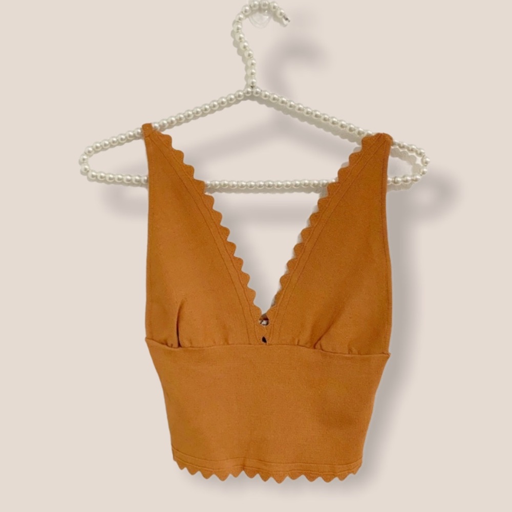 Free People Bralette Tan/Brown S